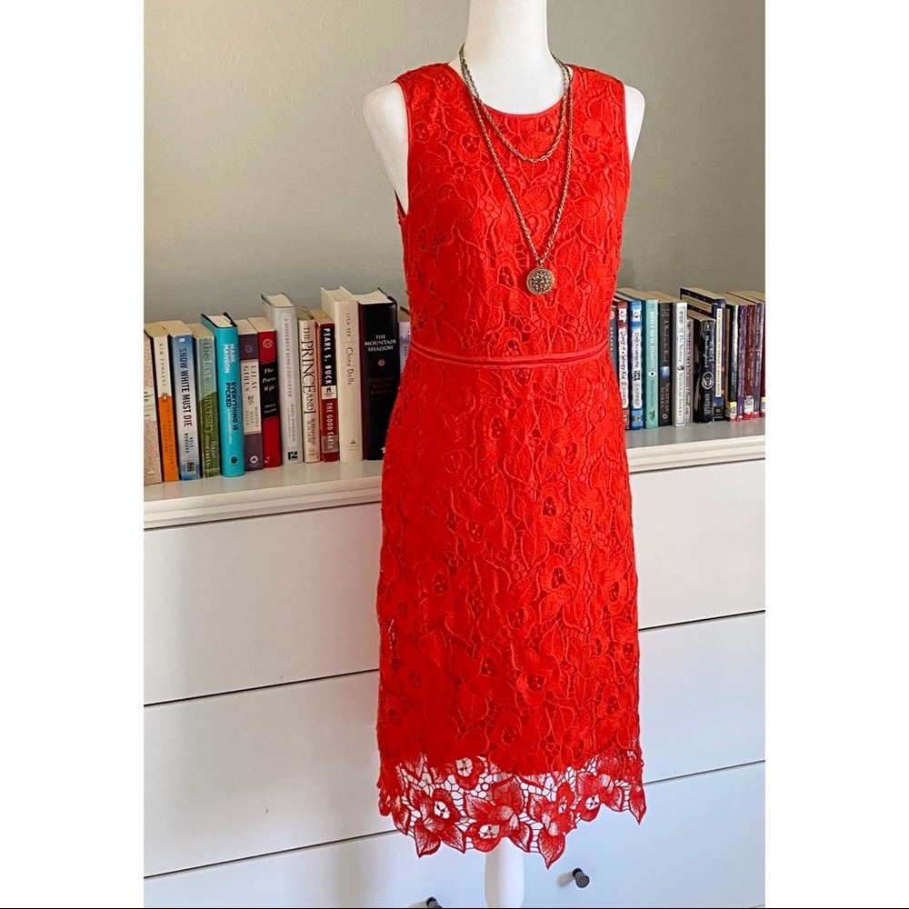Ann Taylor | Floral Lace Sheath Dress